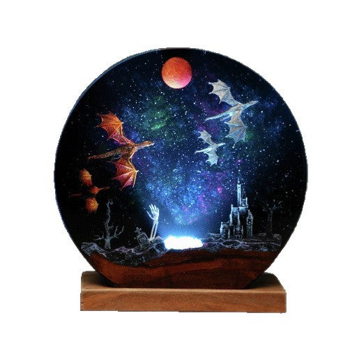 Dragon Ascension Resin Lamp